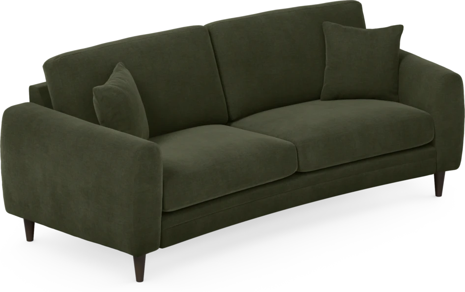 Eden - 2,5-sits soffa svängd - Grön