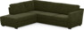 Friday - 2,5-sits soffa med divan vänster - Grön