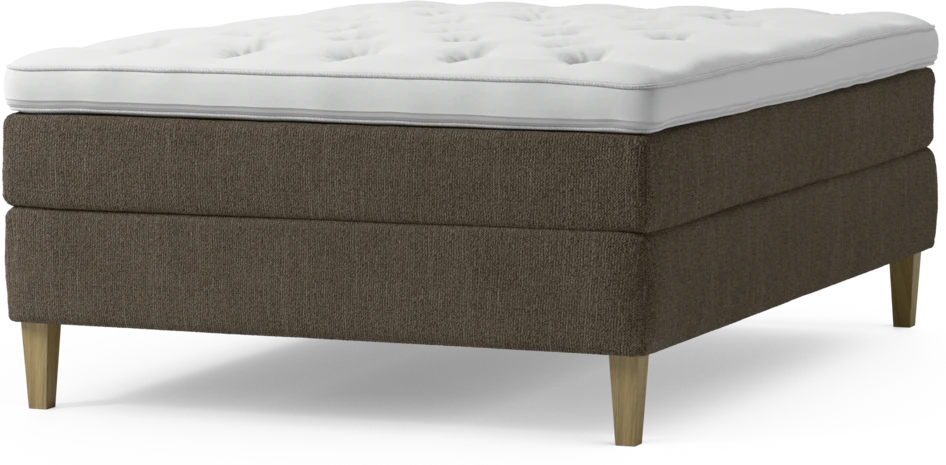 Delux Sense - Kontinentalsäng, enkelsäng 140 cm med bäddmadrass och sängben