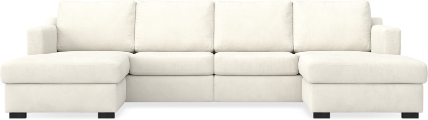 Friday - 2-sits soffa med två schäslonger - Vit