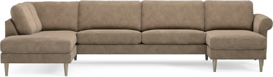 Bridge - 3-sits soffa med divan vänster och schäslong höger - Beige
