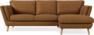 Madison Lux - 2-sits soffa med schäslong höger - Brun