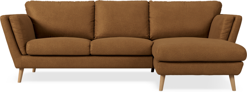 Madison Lux - 2-sits soffa med schäslong höger - Brun