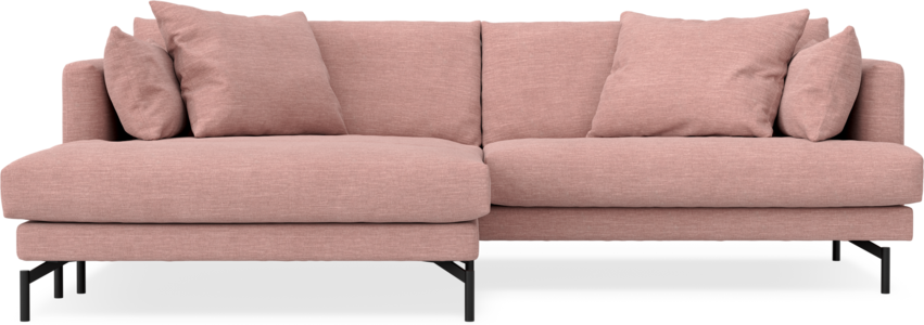 Harper - 4-sits med schäslong XL vänster - Rosa