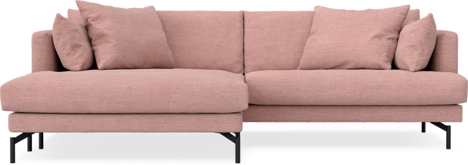 Harper - 4-sits med schäslong XL vänster - Rosa