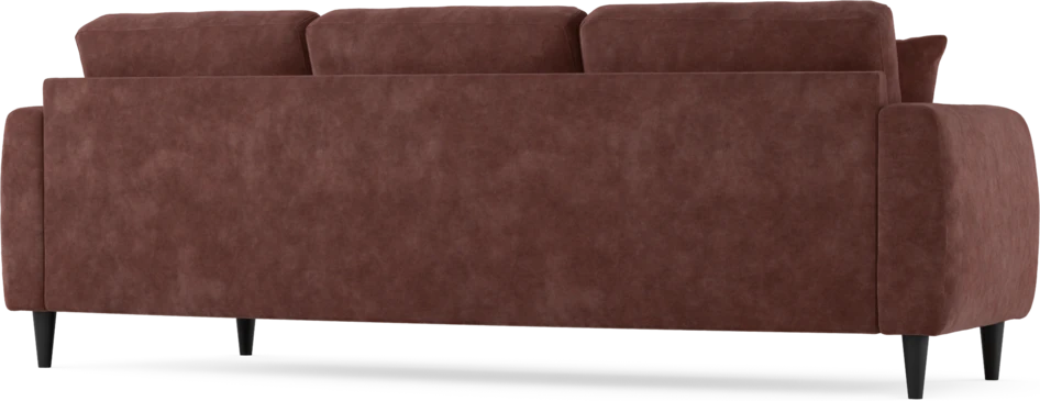 Eden - 3-sits soffa svängd - Röd