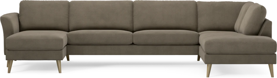 Bridge - 3-sits soffa med schäslong vänster och divan höger - Beige