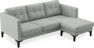 Rio - 3-sits soffa med schäslong höger - Grå