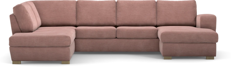 Friday - 3-sits soffa med divan vänster och schäslong höger - Rosa