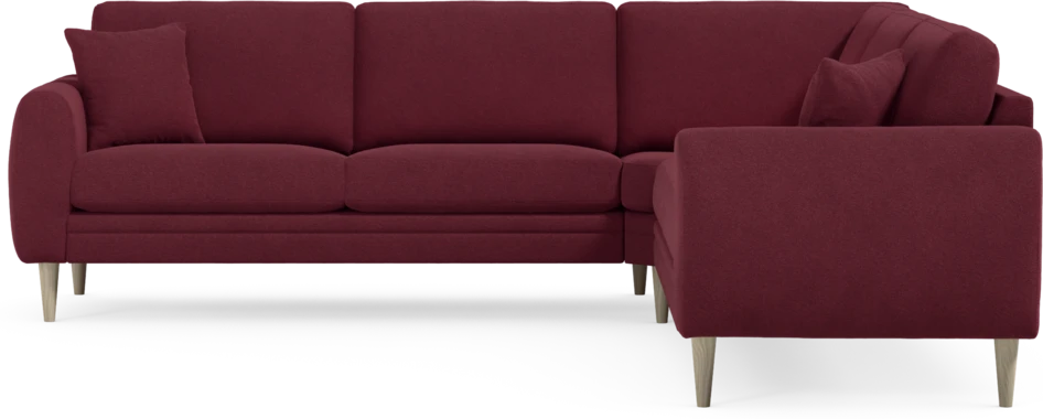 Eden - Hörnsoffa, 2,5+2,5-sits - Röd