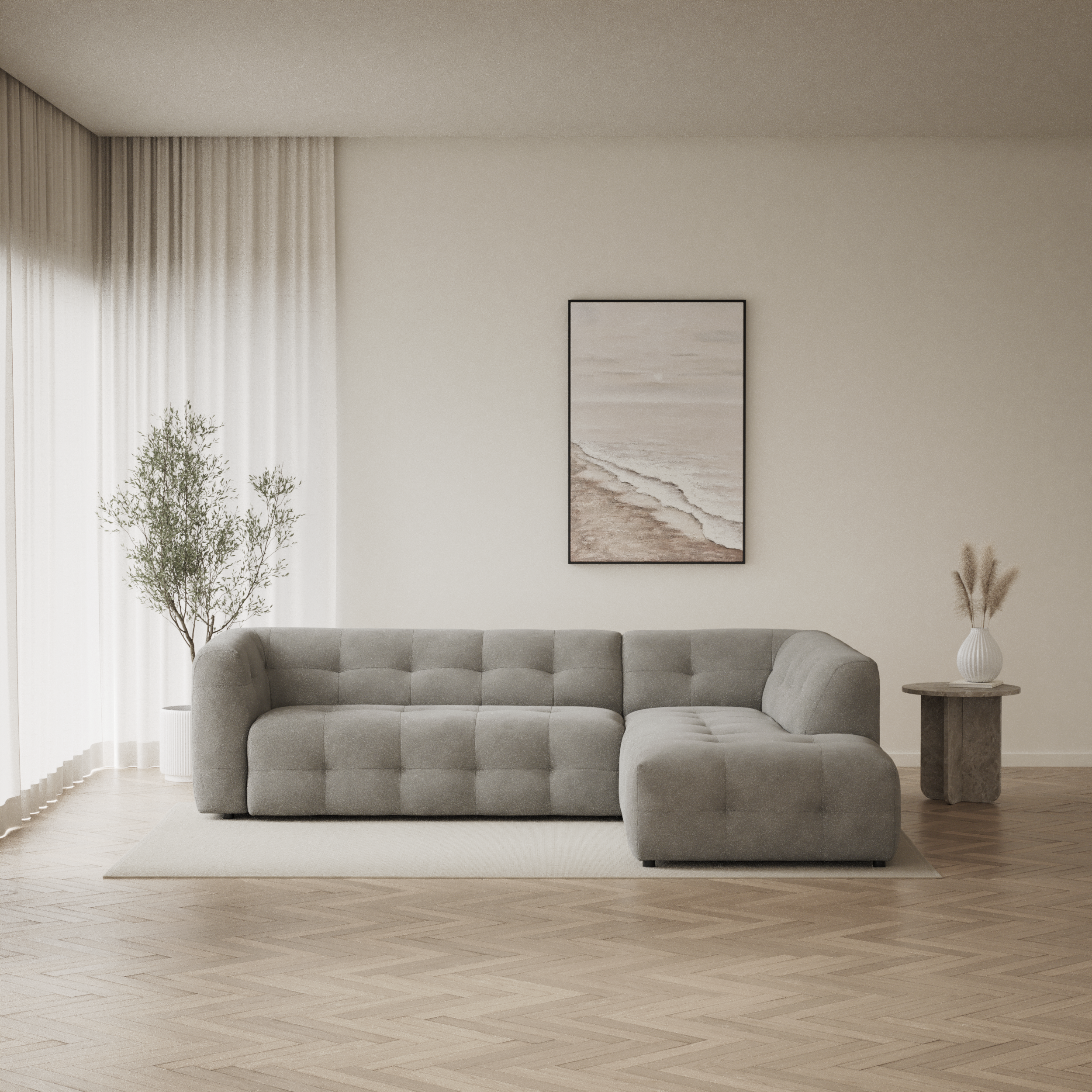 Bella - 3-sits soffa med divan höger - inspiration