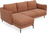 Madison Lux - 2-sits soffa med schäslong vänster - Orange