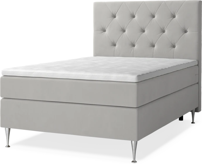 New York Supreme, Kontinentalsäng, enkelsäng med bäddmadrass, sängben och sänggavel pikerad