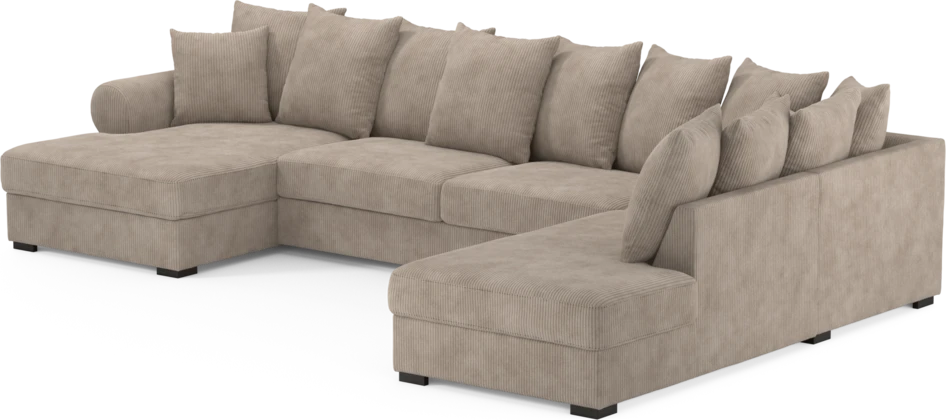 Town - 3-sits soffa med divan höger och schäslong vänster - Beige