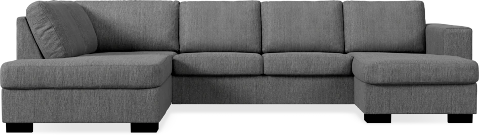Nevada - 3-sits soffa med divan vänster och schäslong höger - Grå