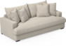 Mila - 3-sits soffa, hel dyna - Beige