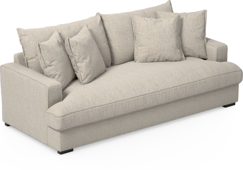 Mila - 3-sits soffa, hel dyna - Beige