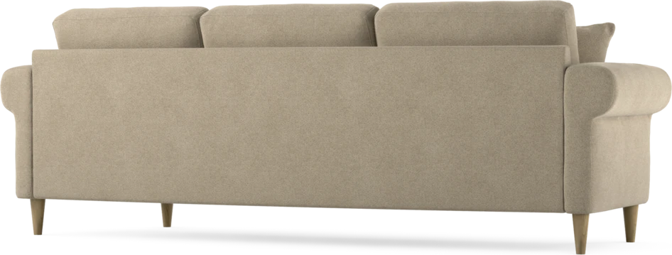 Eden - 3-sits soffa svängd - Beige