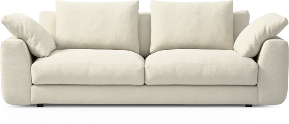 Amie - 3-sits soffa - Vit