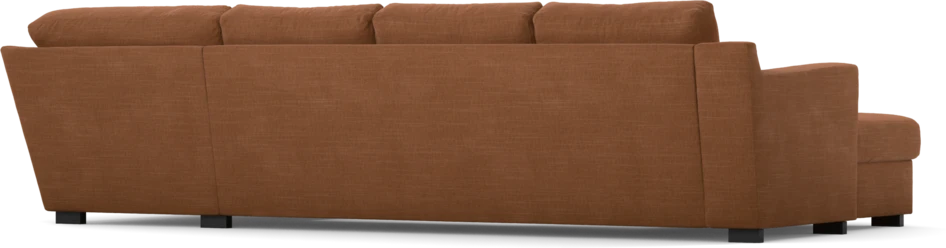 Friday - 3-sits soffa med schäslong vänster och divan höger - Orange