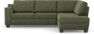 Friday - 2,5-sits soffa med divan höger - Grön