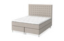 Dream Delux - Kontinentalsäng, dubbelsäng med bäddmadrass Sleep Delux vit - Beige