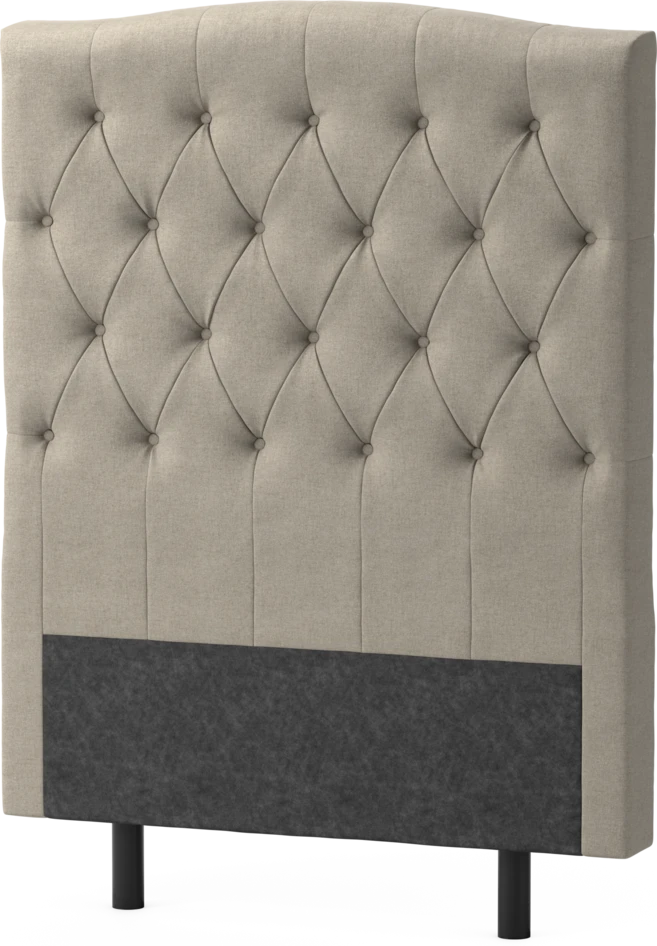 Delux Välvd - Sänggavel, 90-210 cm - Beige