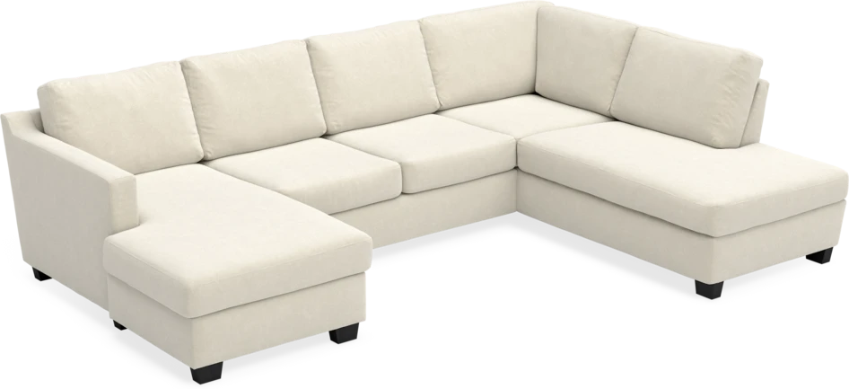 Friday - 3-sits soffa med schäslong vänster och divan höger - Beige