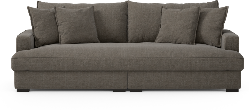 Rossi - 3-sits soffa, hel dyna - Grå