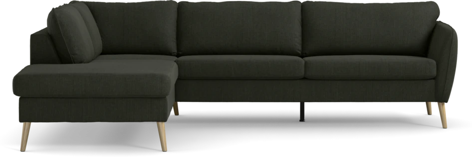 County - 2,5-sits soffa med divan vänster - Grön