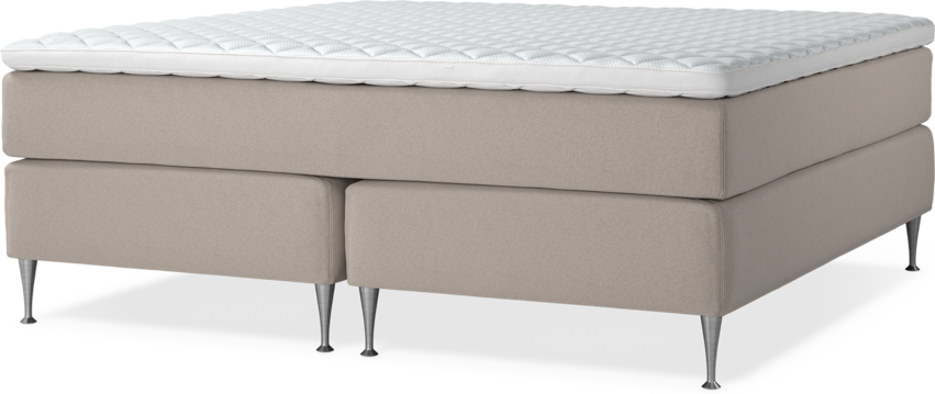 Delux Dream - Kontinentalsäng, dubbelsäng med bäddmadrass - Beige