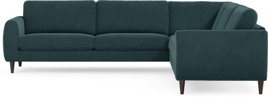 Bridge - Hörnsoffa, 3+3-sits - Blå