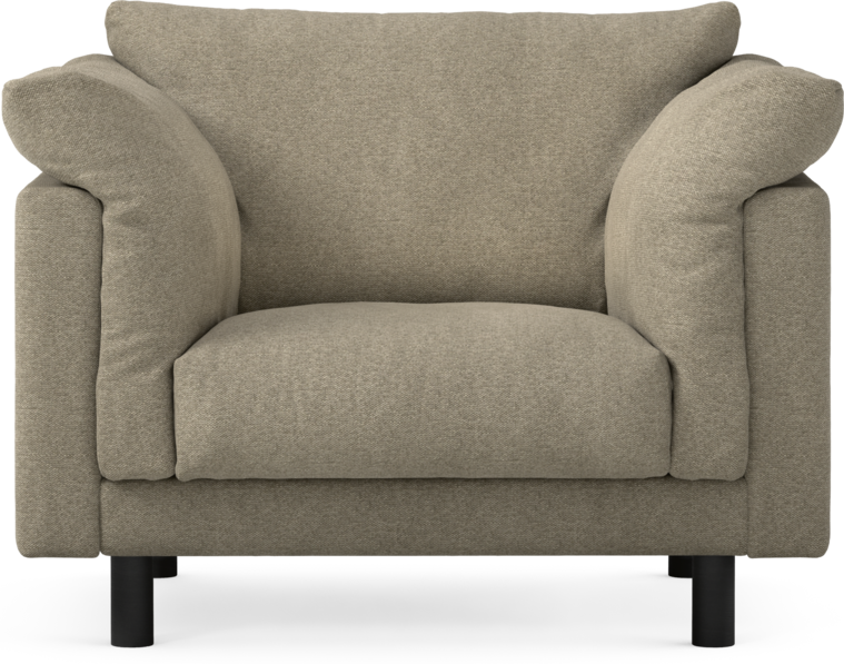 Cherrie - Fåtölj, fast klädsel - Grå