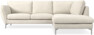 Madison Lux - 2-sits soffa med divan höger - Vit
