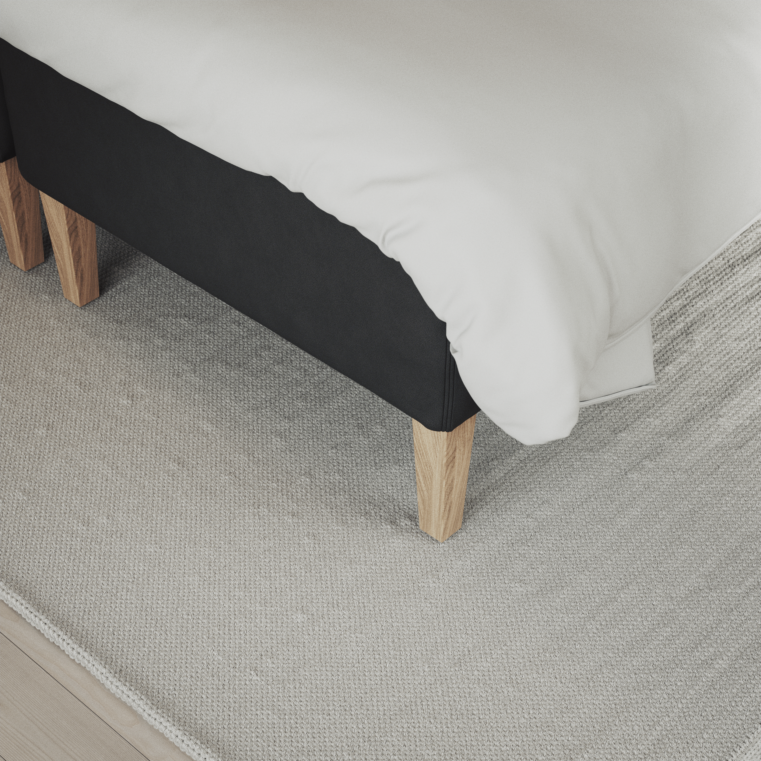 Delux Exclusive - Kontinentalsäng, enkelsäng 140 cm med bäddmadrass och sängben - inspiration