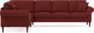 Eden - Hörnsoffa, 2+3-sits - Röd