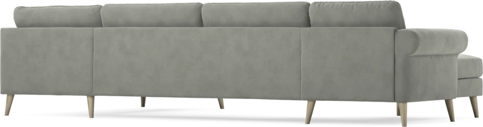 Bridge - 3-sits soffa med schäslong vänster och divan höger - Grå