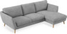 Madison Lux - 2-sits soffa med schäslong höger - Vit