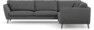 Madison Lux - Hörnsoffa 3+2-sits, hörn 1 - Grå