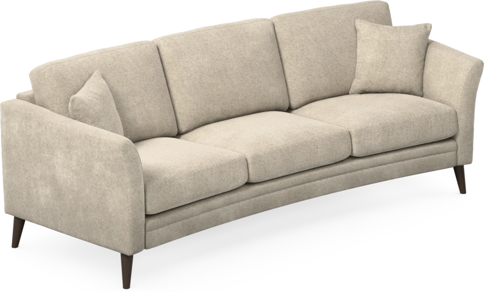 Eden - 3-sits soffa svängd - Beige