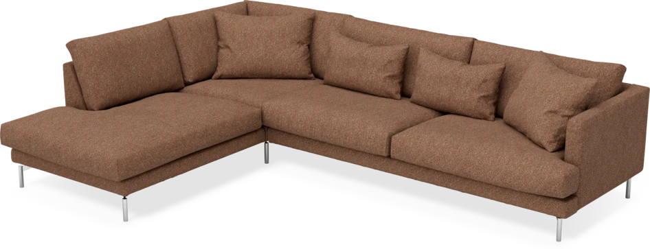 Harper - 3-sits soffa med divan vänster - Orange