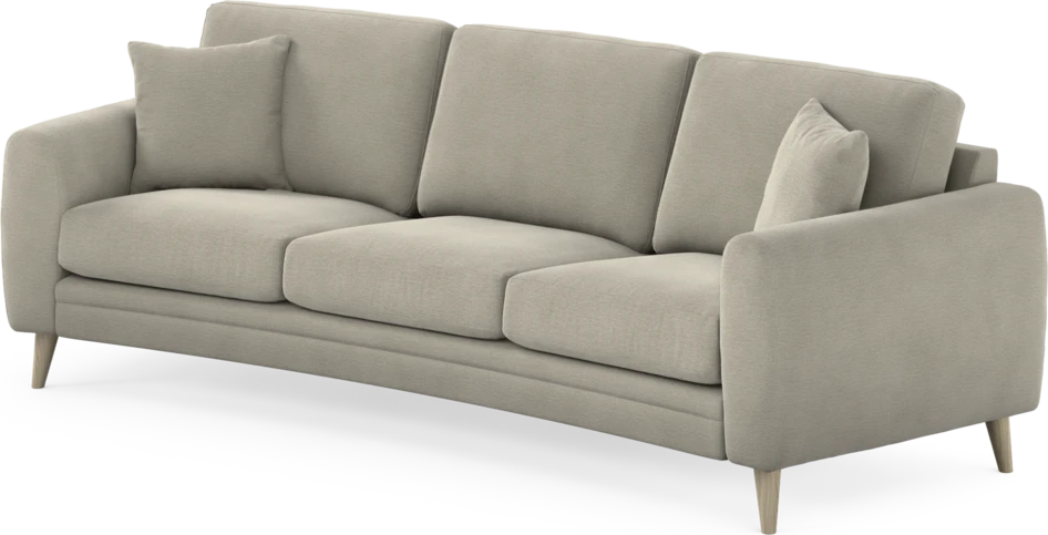 Eden - 3-sits soffa svängd - Brun