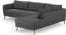 County - 2,5-sits soffa med divan höger - Grå