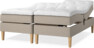 Delux Sense - Ställbar säng, dubbelsäng med bäddmadrass - Beige