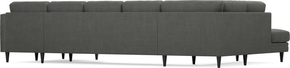 Eden - 3-sits soffa med divan vänster och schäslong höger - Grå