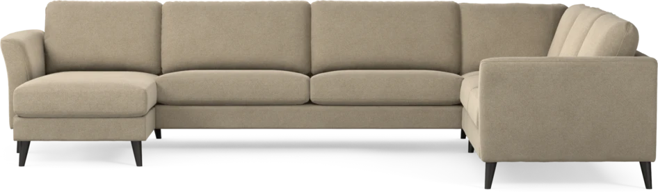 Bridge - Hörnsoffa, 3+2-sits med schäslong vänster - Beige