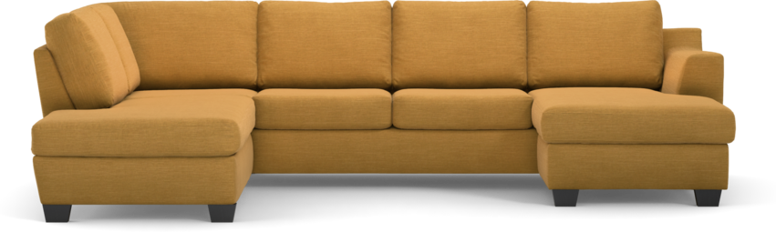 Friday - 3-sits soffa med divan vänster och schäslong höger - Gul