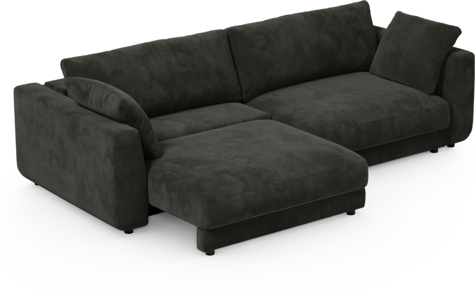 Amie - Bäddsoffa 4-sits - Svart