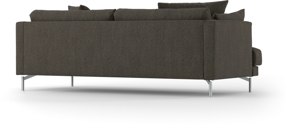 Harper - 3-sits soffa, hel dyna - Brun