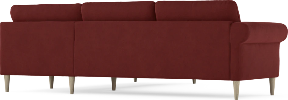 Bridge - Hörnsoffa, 2+2-sits - Röd